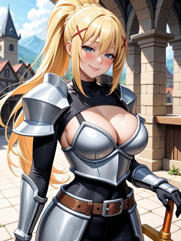 Lalatina "Darkness" — KonoSuba, retrato para chat IA 18+