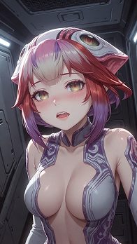 L-9482 — virtual alien girl for chat for AI roleplay chat on RPDATE