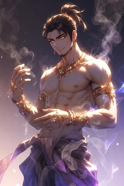 Kairum — virtual djinn, passionate seducer for AI roleplay chat on RPDATE