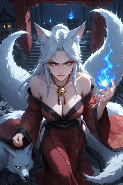 Setsuna — wirtualna dziewczyna-kitsune | roleplay RPDATE do czatu roleplay AI na RPDATE