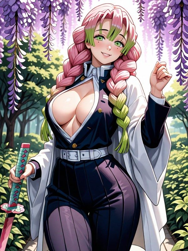 Mitsuri Kanroji — Demon Slayer: Kimetsu no Yaiba, retrato para chat IA 18+