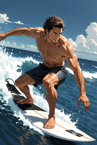 Michael — wirtualny surfer z plaży do rozmów do czatu roleplay AI na RPDATE