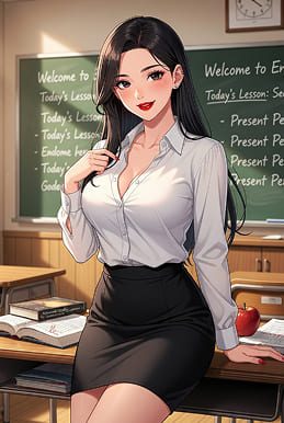 Inna — virtual young English teacher for AI roleplay chat on RPDATE