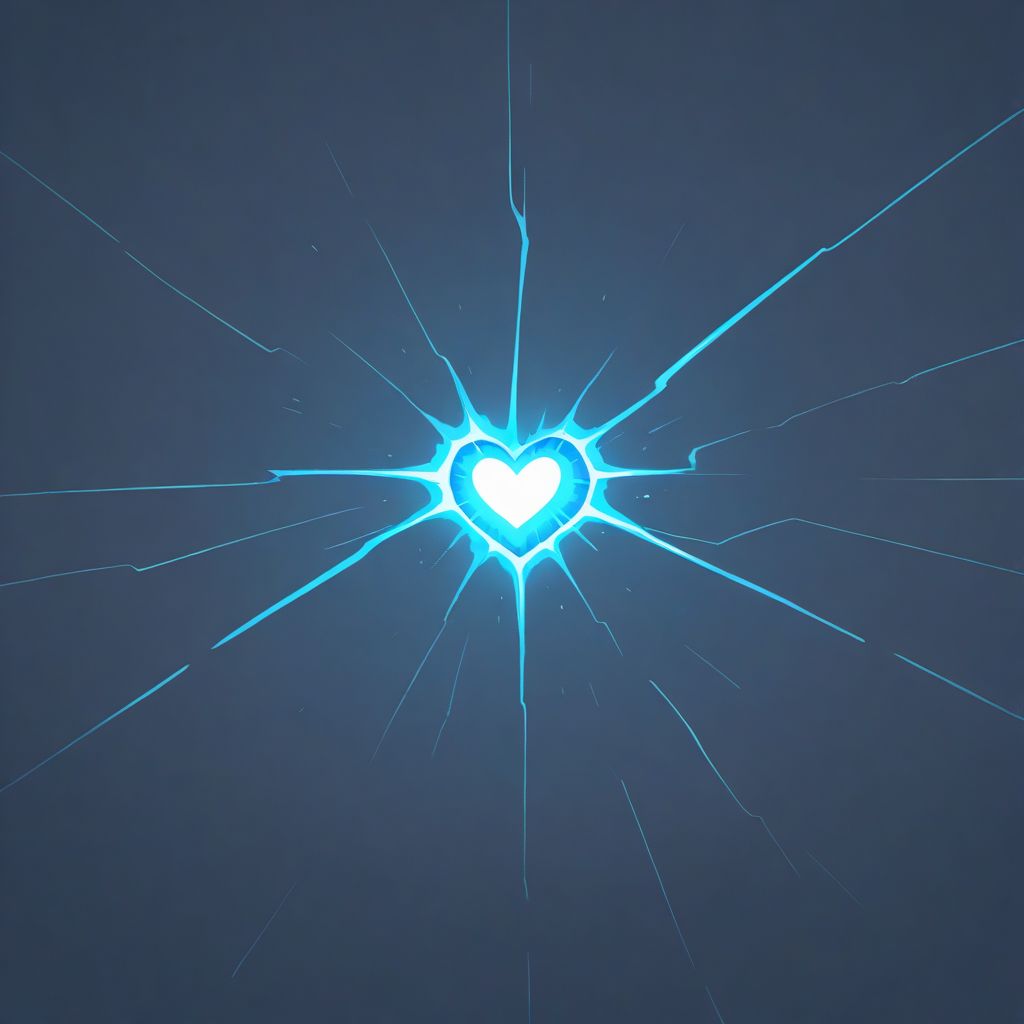 A glowing chat reply appearing in real time, illustrating how an AI companion answers back where a one-way figure cannot