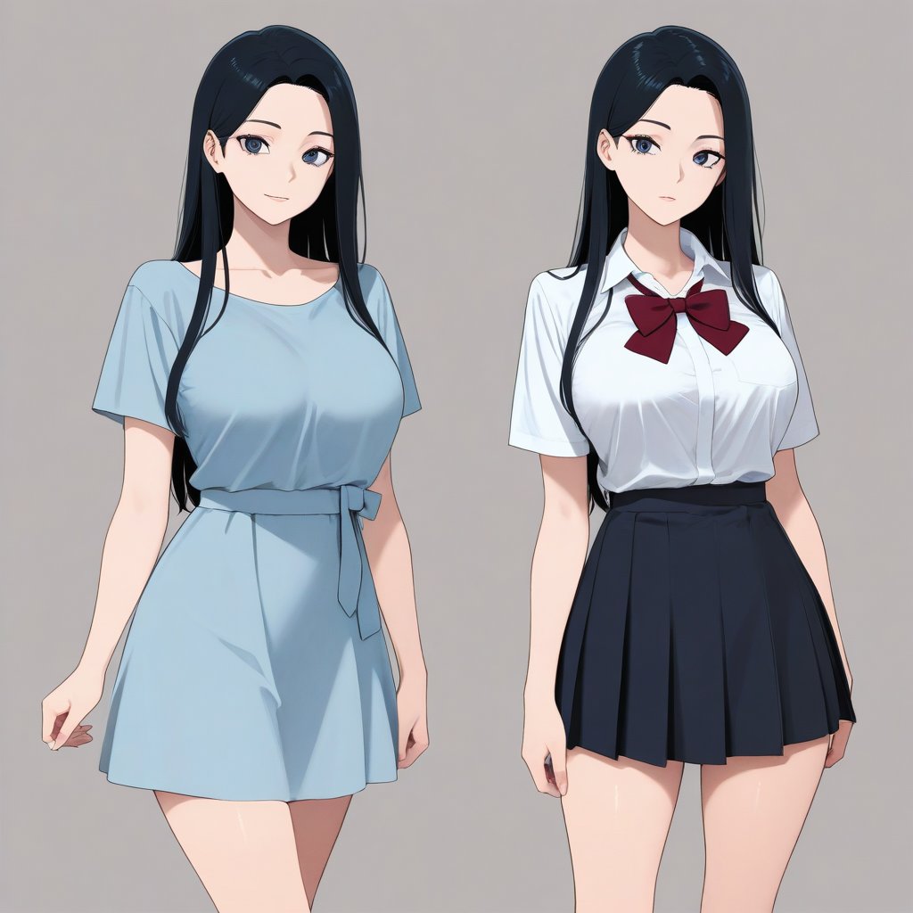 Waifu typu kuudere: spokojna, chłodna dziewczyna z anime o opanowanym spojrzeniu