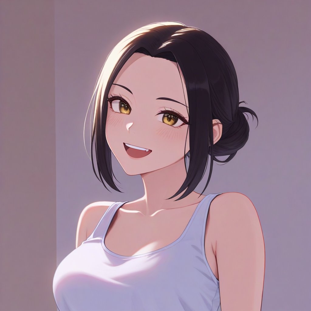 Waifu typu genki: energiczna, roześmiana dziewczyna z anime pełna entuzjazmu