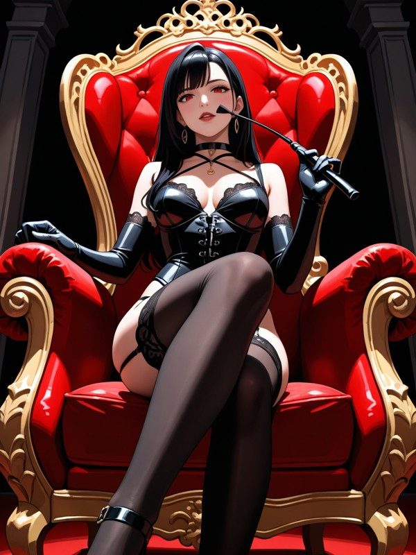 Ariadne — Historie femdom, portret do czatu AI 18+