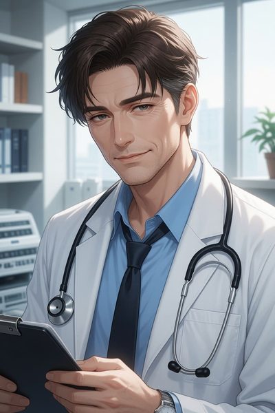 Adrian — wirtualny lekarz rodzinny do czatu roleplay AI na RPDATE