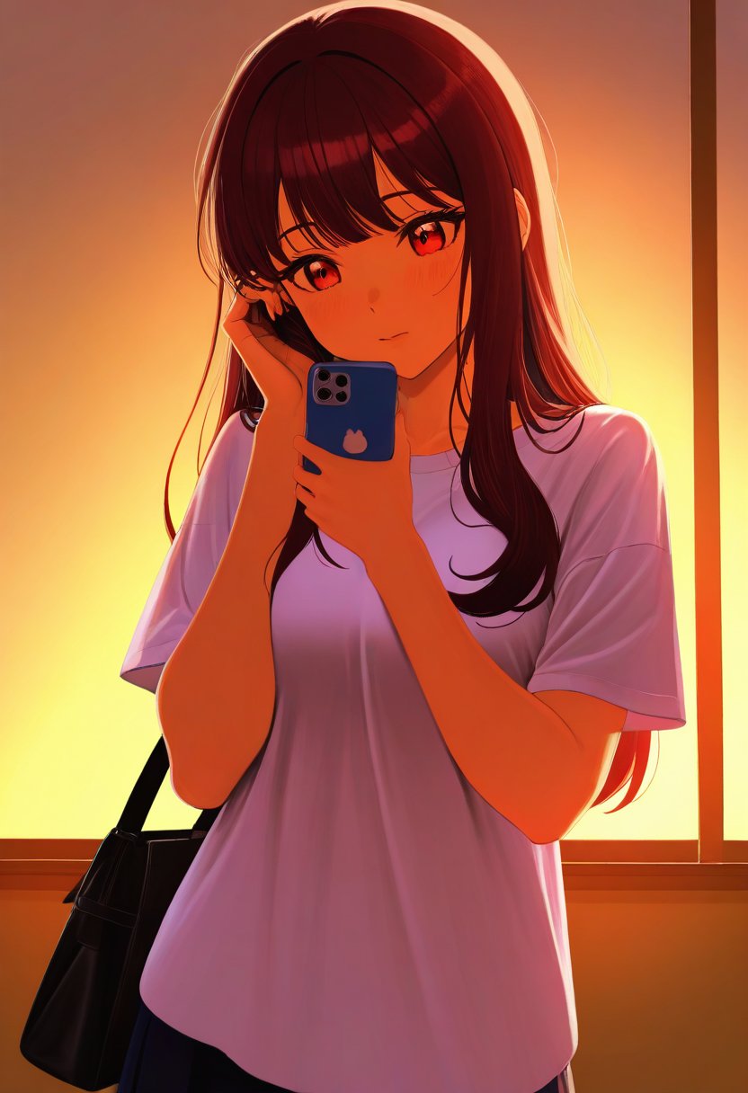 AI girlfriend character portrait — romantic AI companion ready for roleplay chat on RPDATE