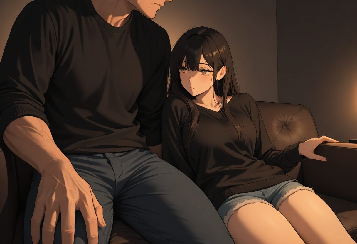 Two people leaning in across a low-lit table, one of them holding a phone face down mid-conversation