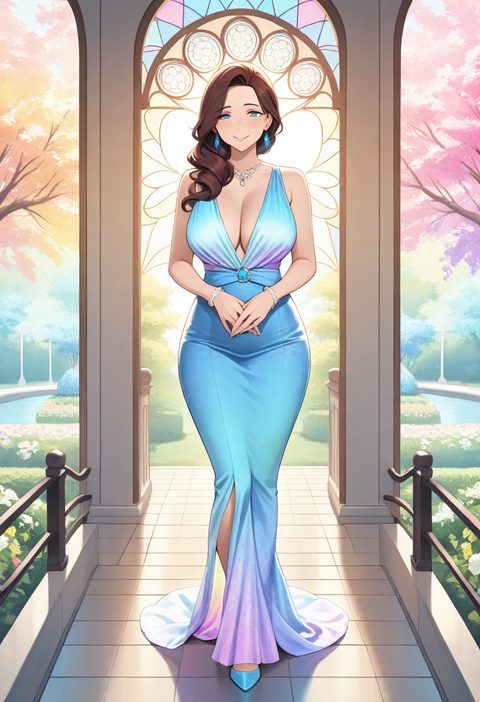 AI MILF girlfriend character art