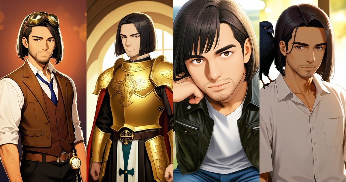 Character builder: facial hair, new male looks and a pick of versions