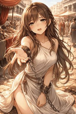 Livia — wirtualna dziewczyna-niewolnica ze Starożytnego Rzymu do czatu roleplay AI na RPDATE